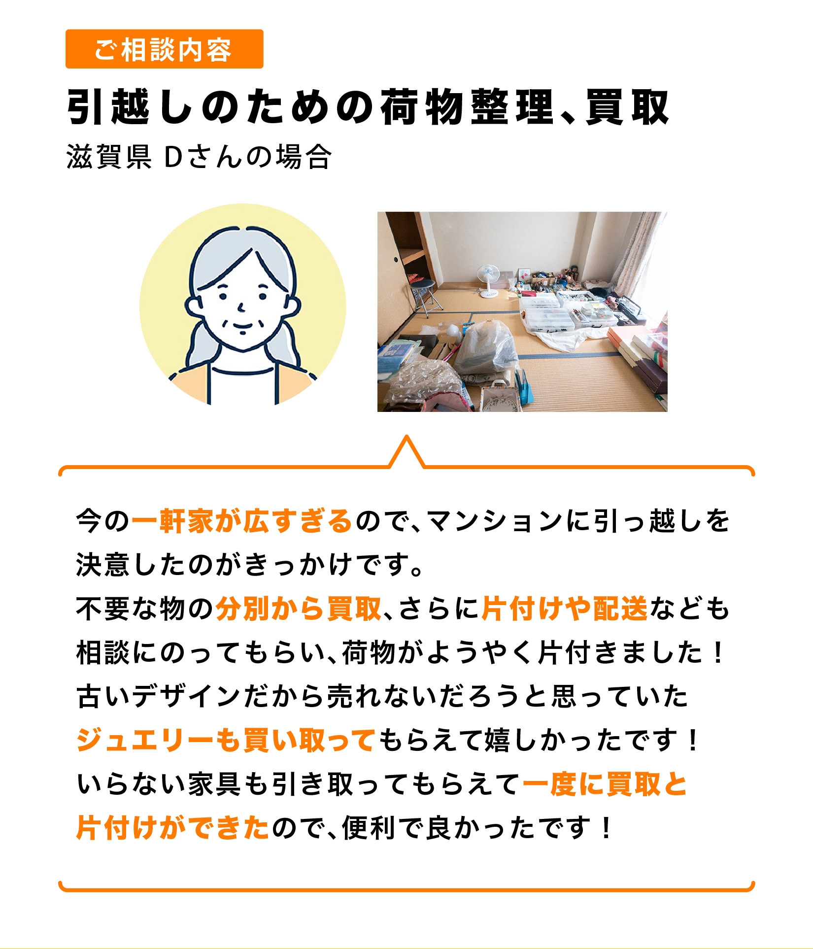遺品整理 買取 口コミ 声(~46)